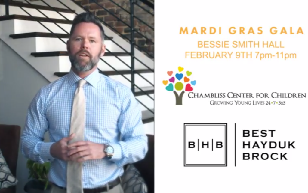 Official Sponsor of Chambliss Center for Children Mardi Gras Event