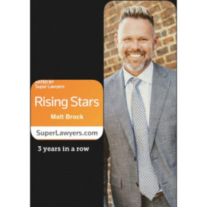 Attorney Matt Brock named as a "2020 Rising Star"