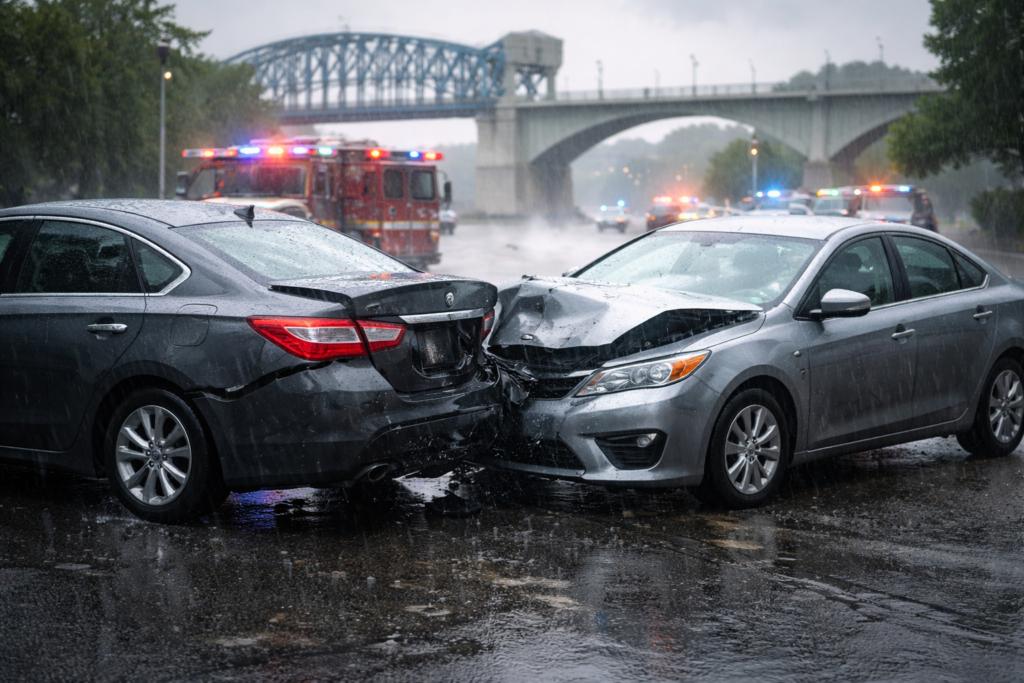 Rainy Spring Car Accidents in Chattanooga: How Fault Is Decided in Hydroplaning Crashes